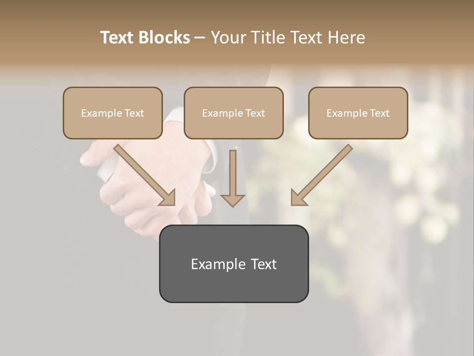 A Man In A Suit Holding His Hands Together PowerPoint Template