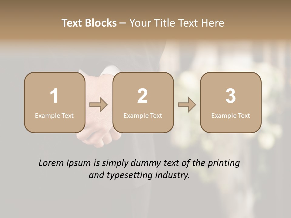 A Man In A Suit Holding His Hands Together PowerPoint Template