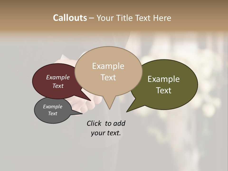 A Man In A Suit Holding His Hands Together PowerPoint Template