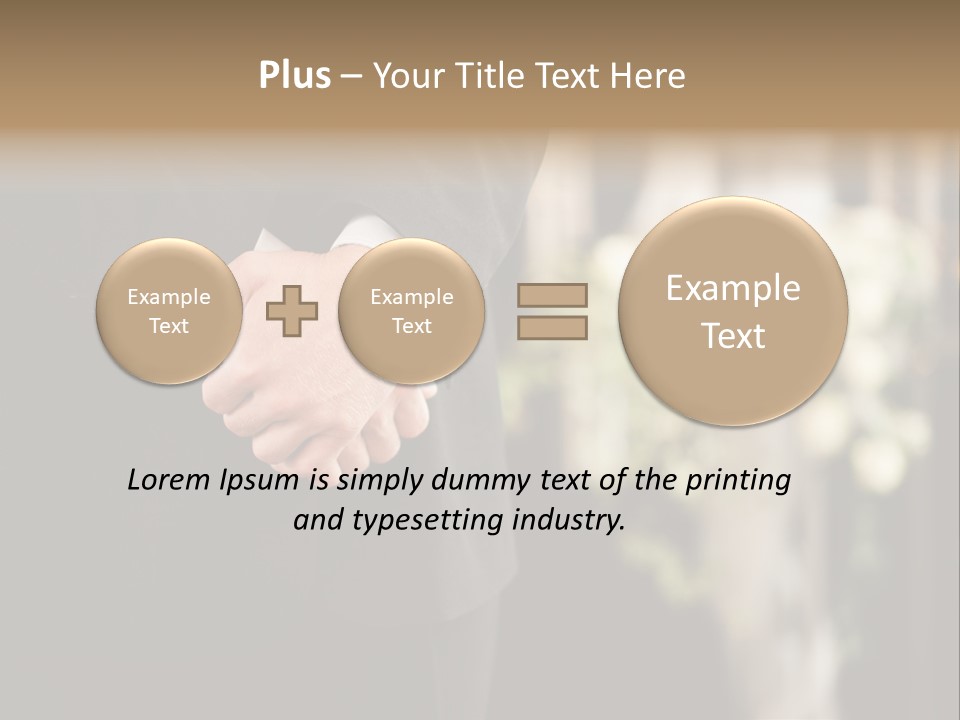 A Man In A Suit Holding His Hands Together PowerPoint Template