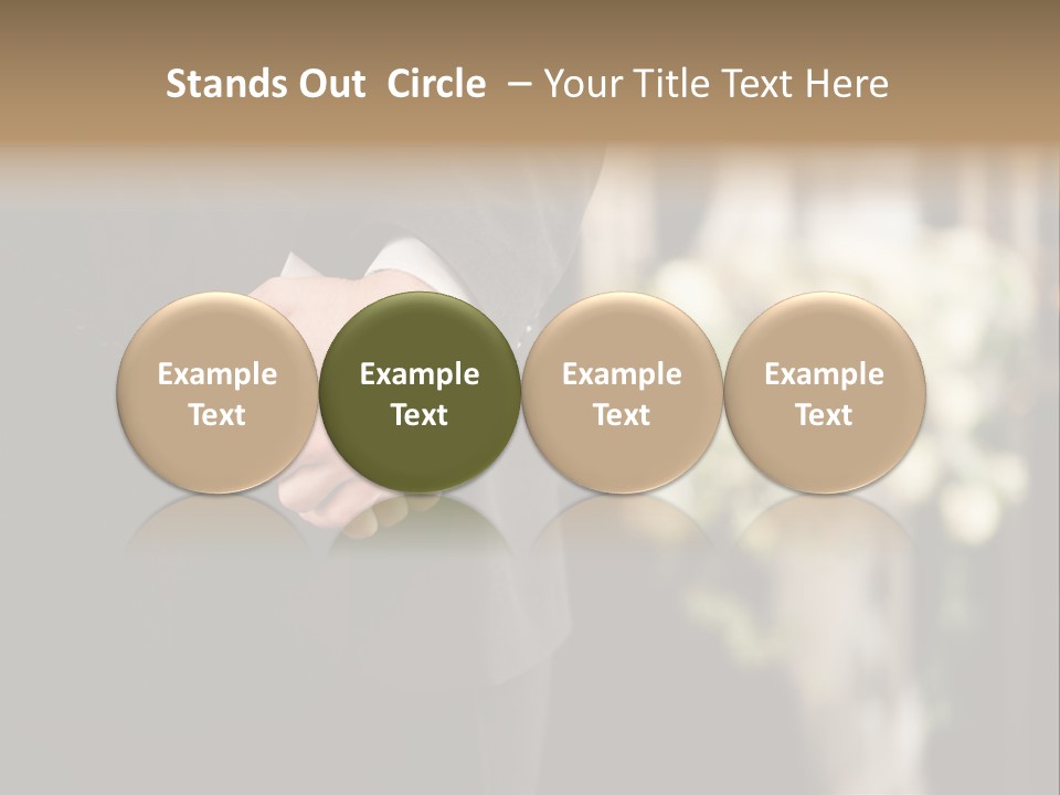 A Man In A Suit Holding His Hands Together PowerPoint Template