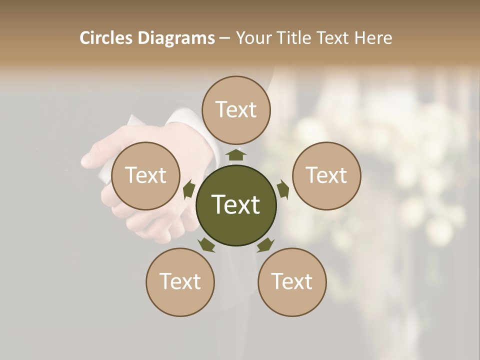 A Man In A Suit Holding His Hands Together PowerPoint Template