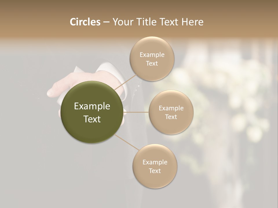 A Man In A Suit Holding His Hands Together PowerPoint Template