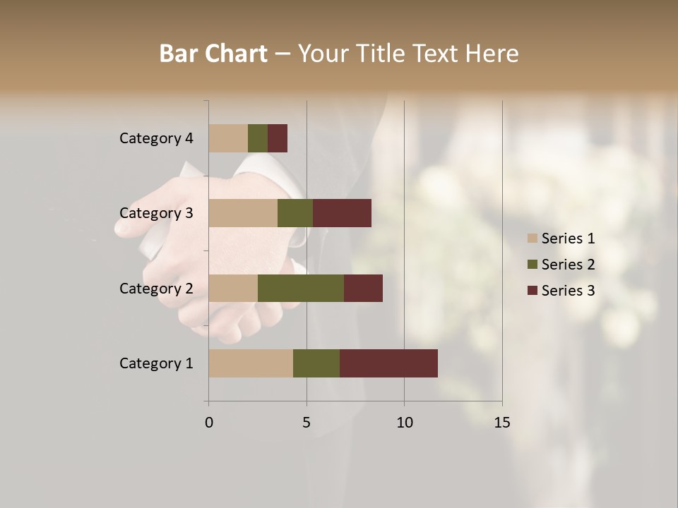 A Man In A Suit Holding His Hands Together PowerPoint Template
