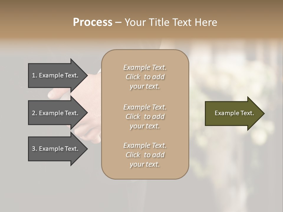A Man In A Suit Holding His Hands Together PowerPoint Template