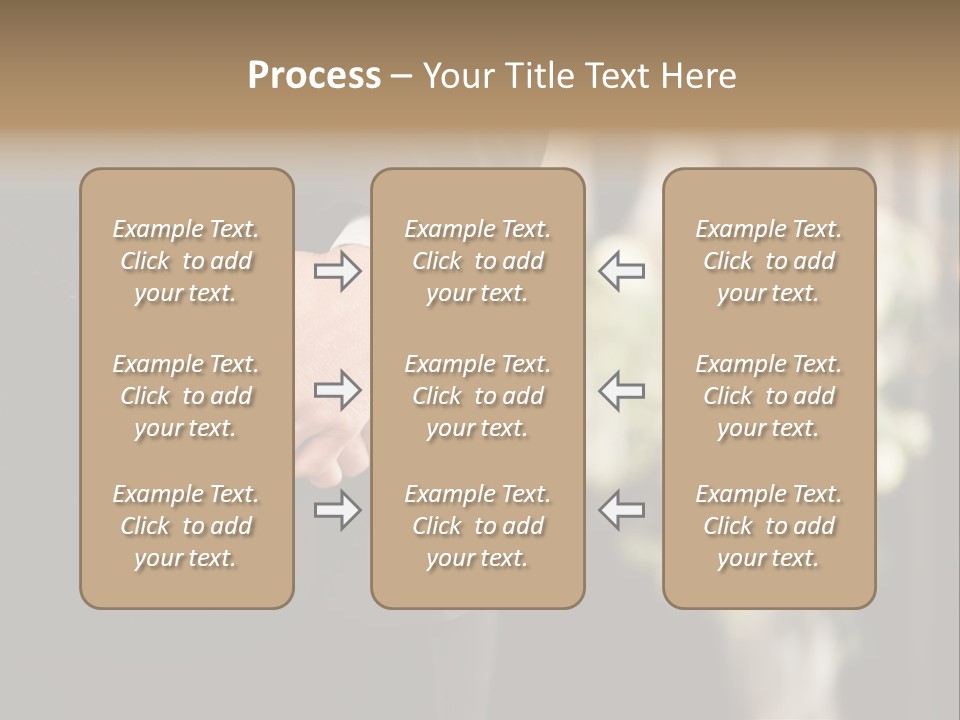 A Man In A Suit Holding His Hands Together PowerPoint Template