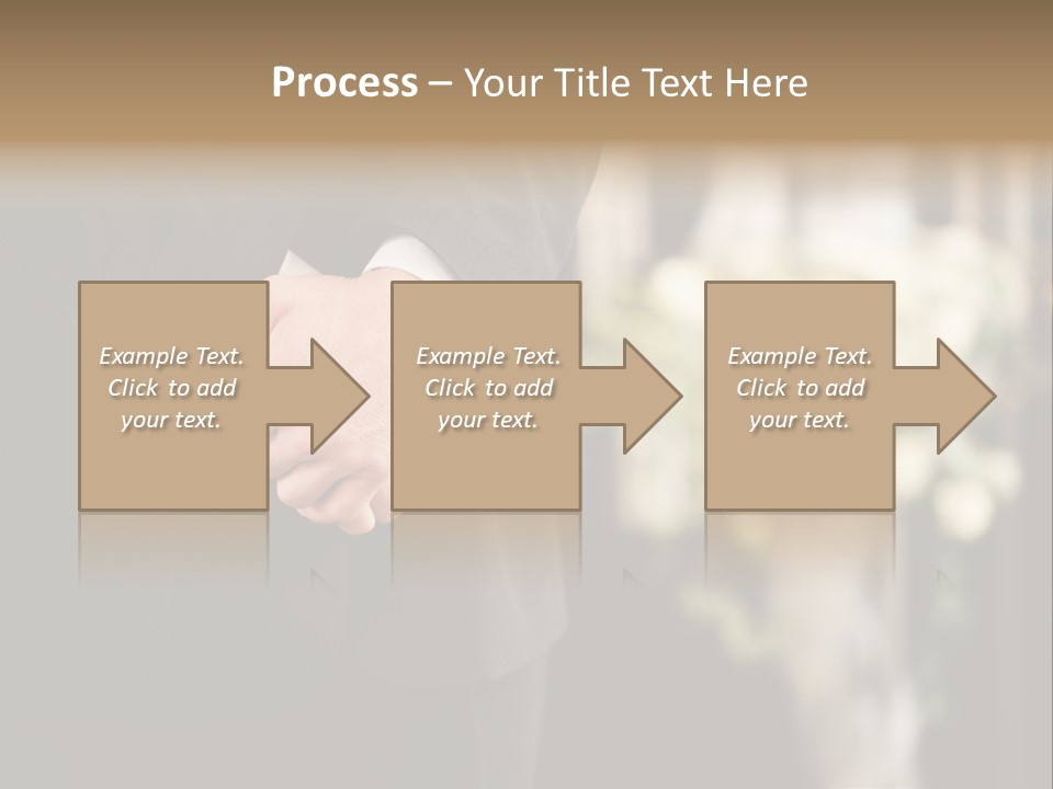 A Man In A Suit Holding His Hands Together PowerPoint Template