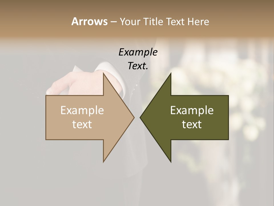 A Man In A Suit Holding His Hands Together PowerPoint Template