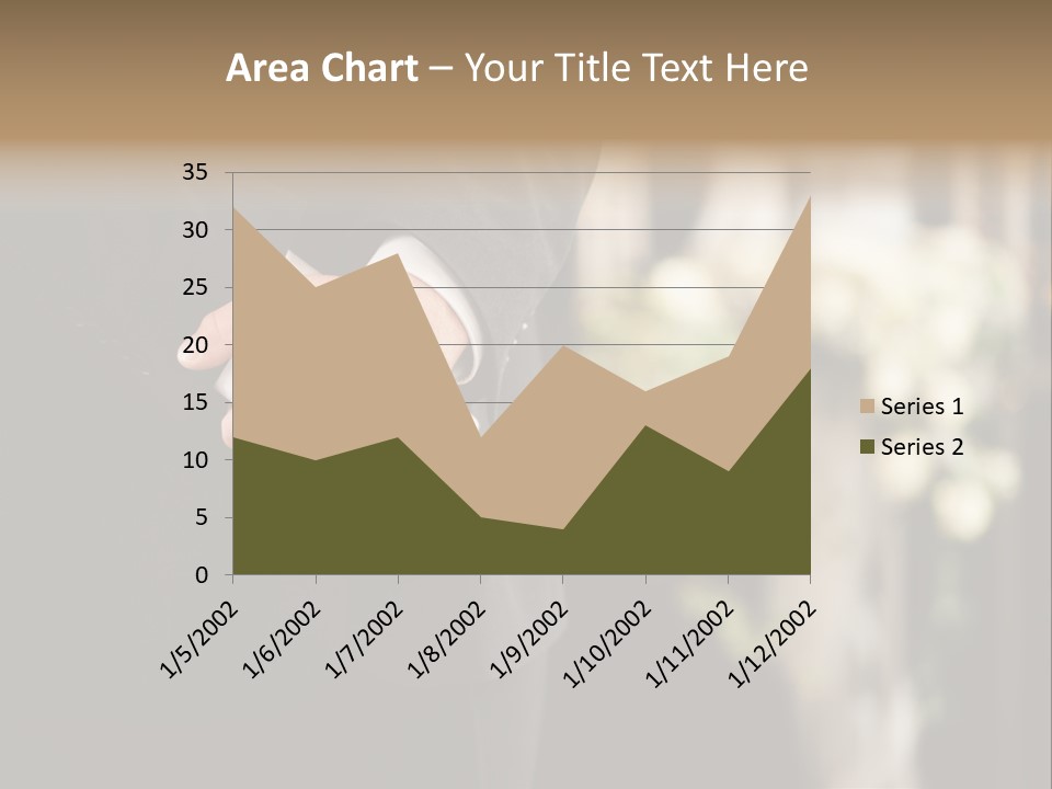 A Man In A Suit Holding His Hands Together PowerPoint Template