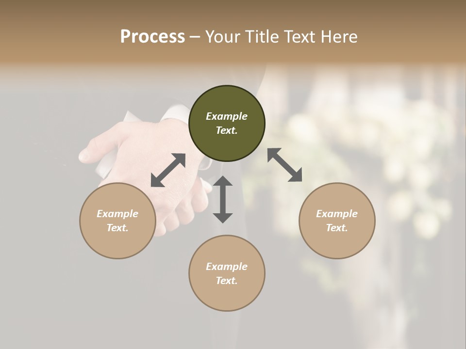 A Man In A Suit Holding His Hands Together PowerPoint Template