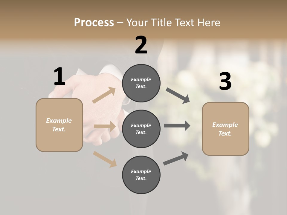 A Man In A Suit Holding His Hands Together PowerPoint Template