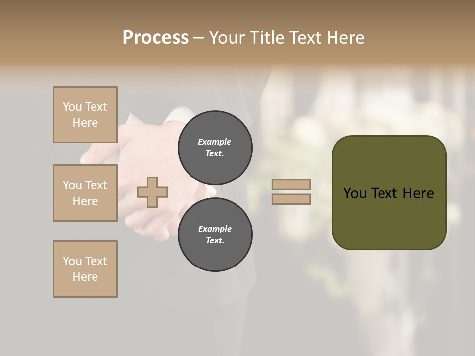 A Man In A Suit Holding His Hands Together PowerPoint Template
