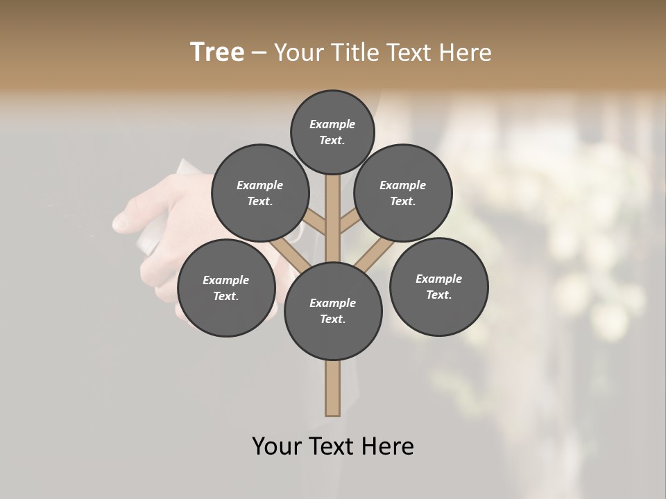 A Man In A Suit Holding His Hands Together PowerPoint Template