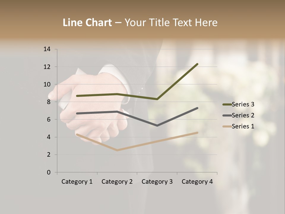 A Man In A Suit Holding His Hands Together PowerPoint Template