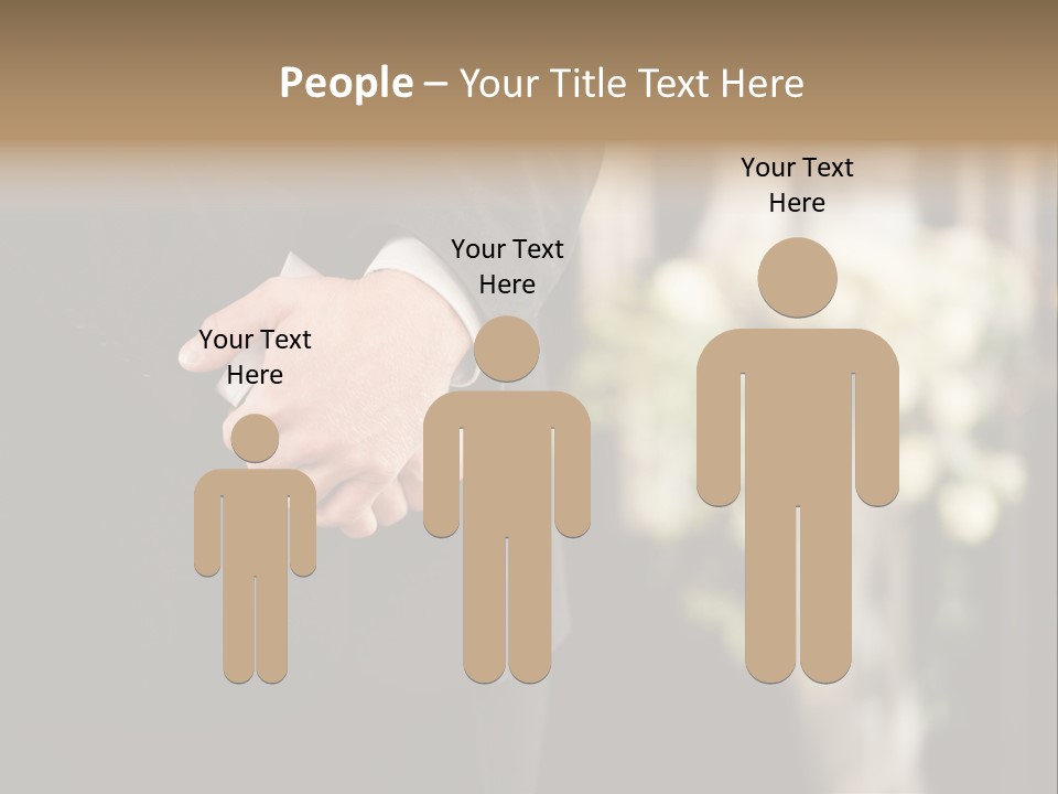 A Man In A Suit Holding His Hands Together PowerPoint Template