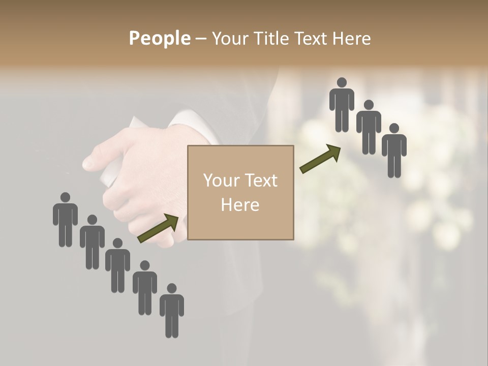 A Man In A Suit Holding His Hands Together PowerPoint Template