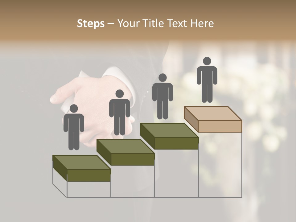 A Man In A Suit Holding His Hands Together PowerPoint Template