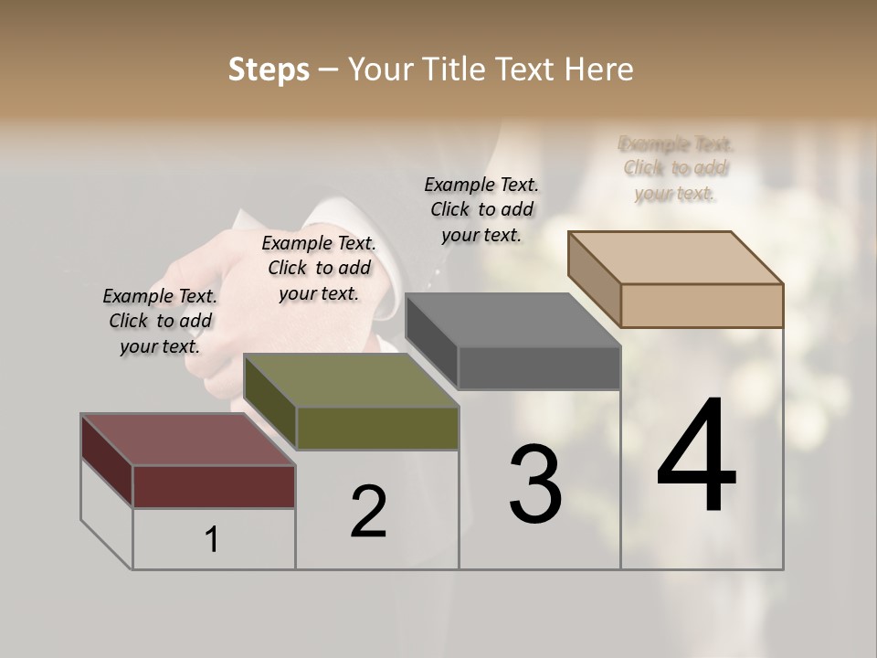 A Man In A Suit Holding His Hands Together PowerPoint Template