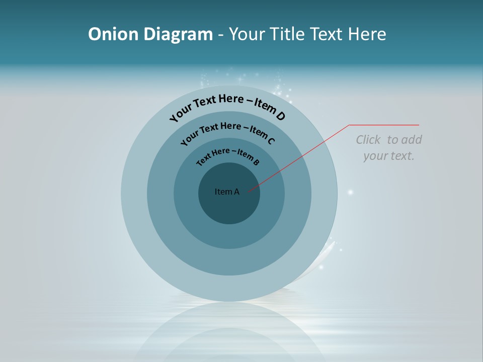 A White Flower With Sparkles On A Blue Background PowerPoint Template