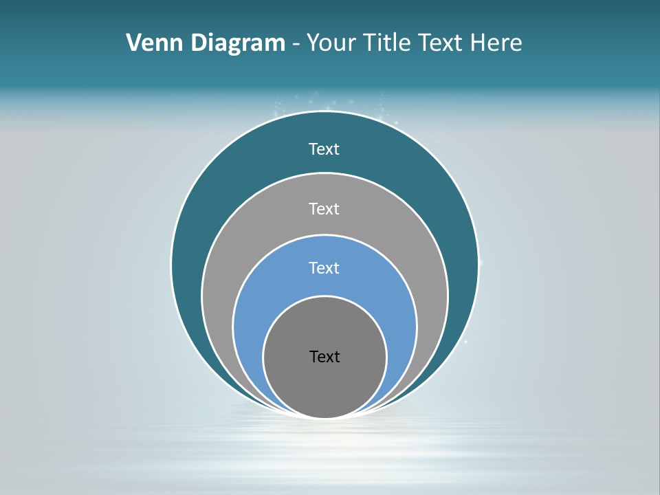 A White Flower With Sparkles On A Blue Background PowerPoint Template