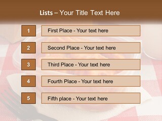 A Plastic Container Filled With Food Next To An Orange PowerPoint Template