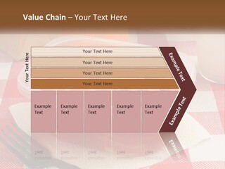 A Plastic Container Filled With Food Next To An Orange PowerPoint Template