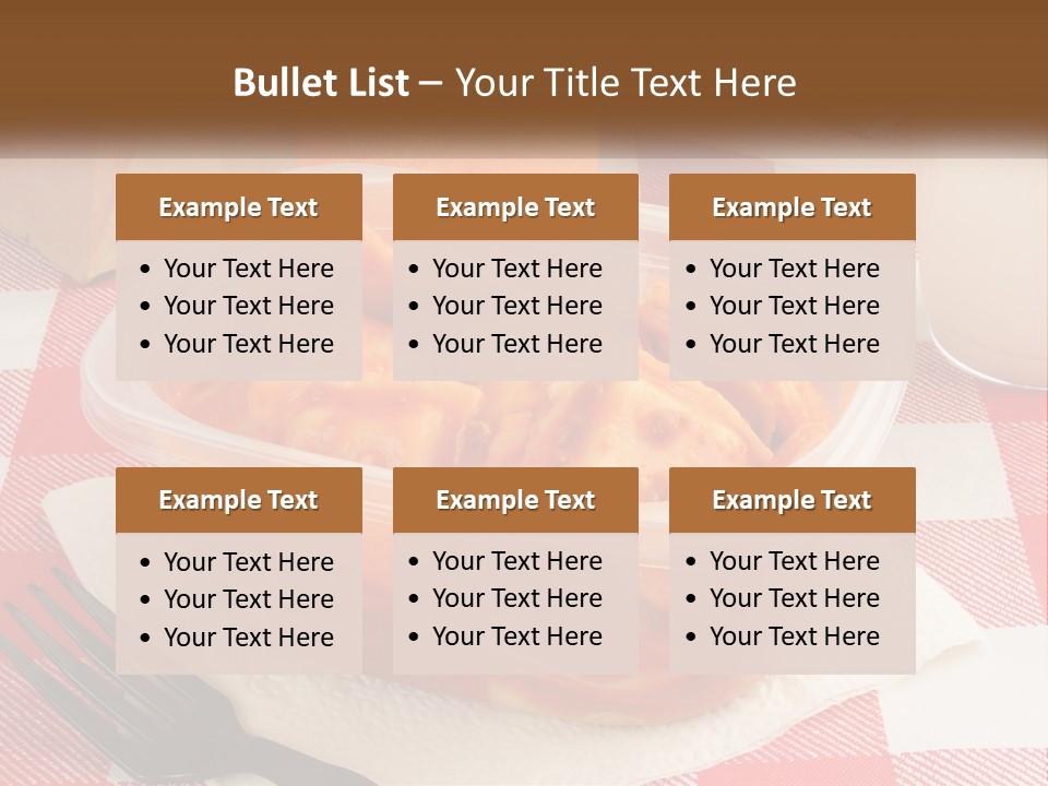 A Plastic Container Filled With Food Next To An Orange PowerPoint Template