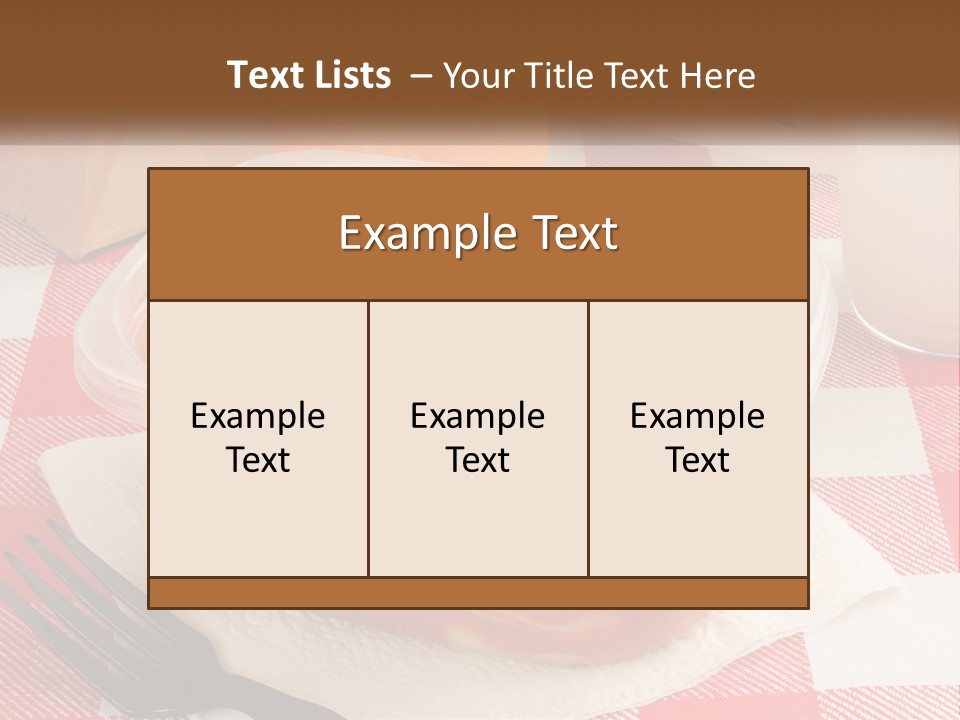 A Plastic Container Filled With Food Next To An Orange PowerPoint Template