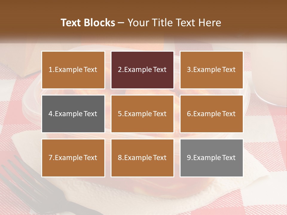 A Plastic Container Filled With Food Next To An Orange PowerPoint Template