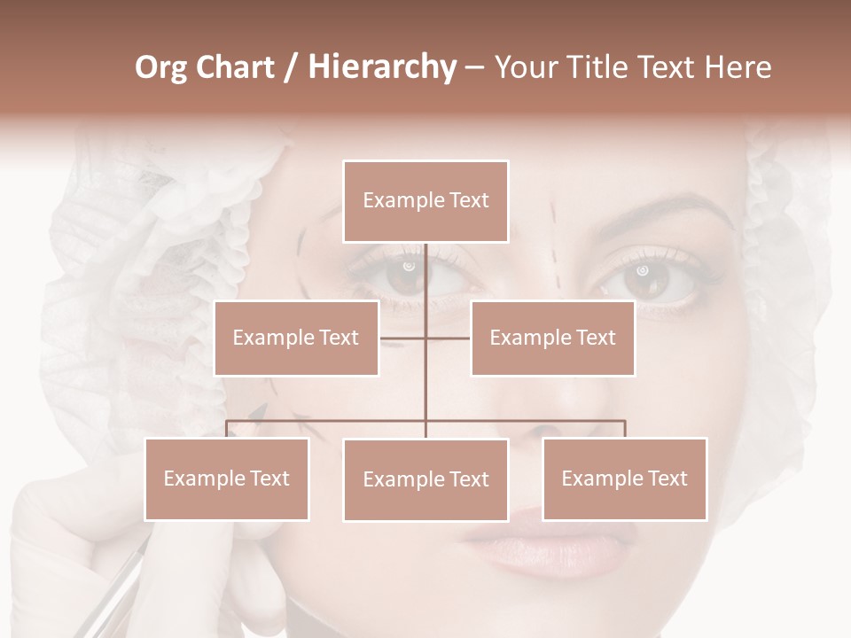 A Woman Is Getting Her Make Up Done PowerPoint Template