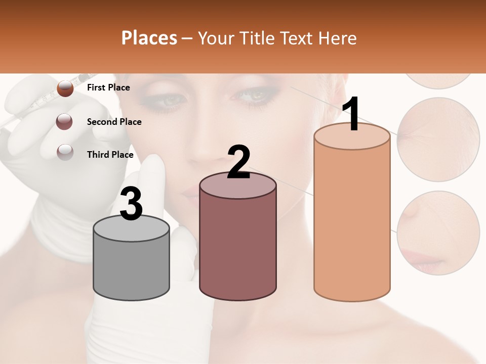 A Woman With A White Glove Holding A Sy In Her Hand PowerPoint Template