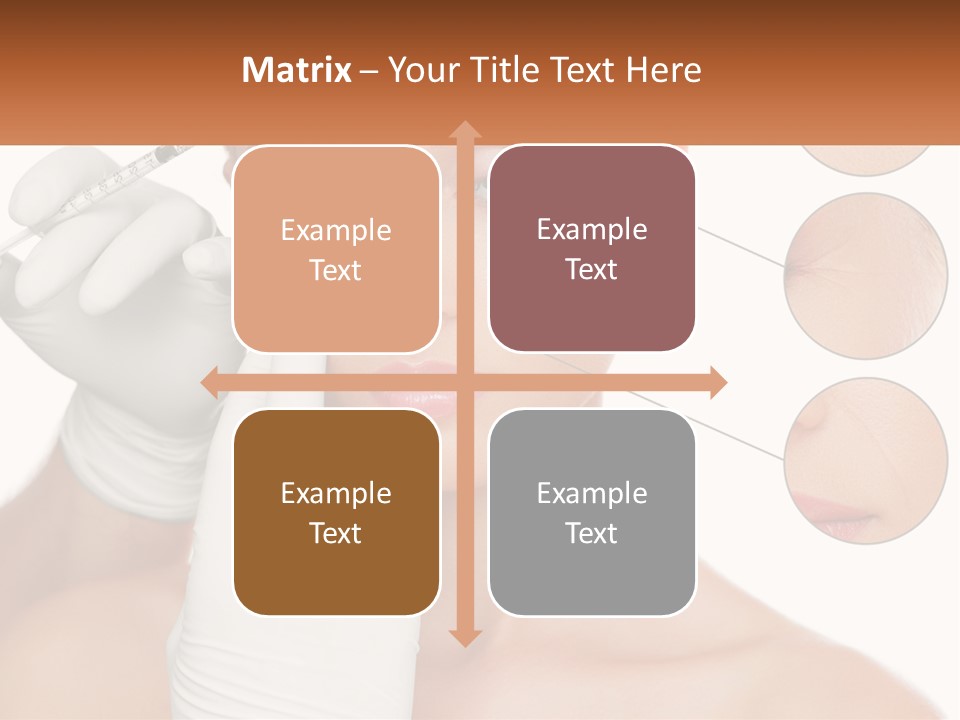 A Woman With A White Glove Holding A Sy In Her Hand PowerPoint Template