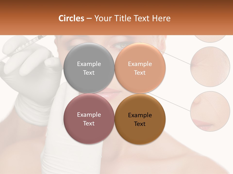 A Woman With A White Glove Holding A Sy In Her Hand PowerPoint Template