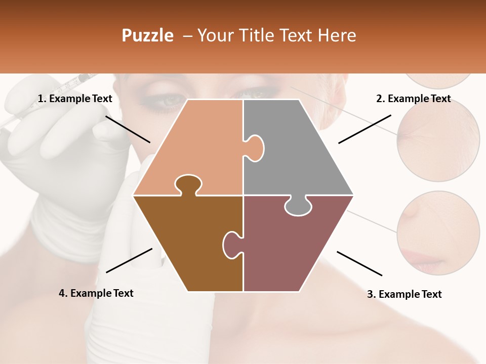 A Woman With A White Glove Holding A Sy In Her Hand PowerPoint Template