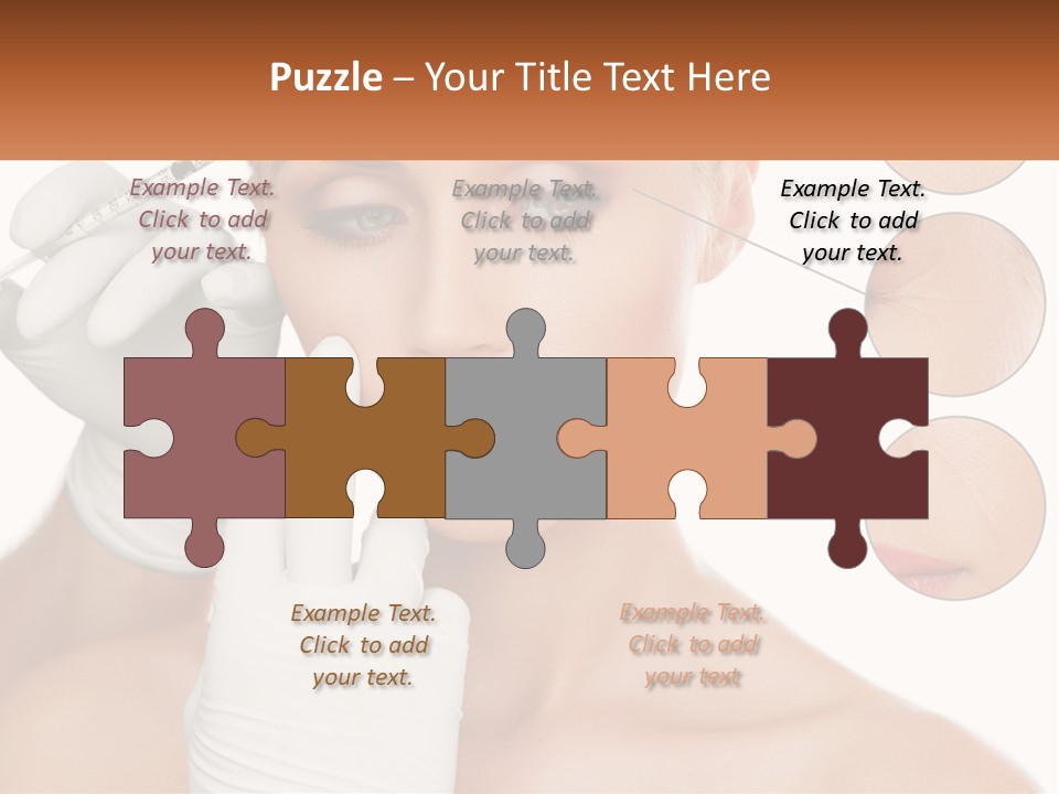 A Woman With A White Glove Holding A Sy In Her Hand PowerPoint Template