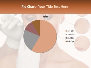 A Woman With A White Glove Holding A Sy In Her Hand PowerPoint Template