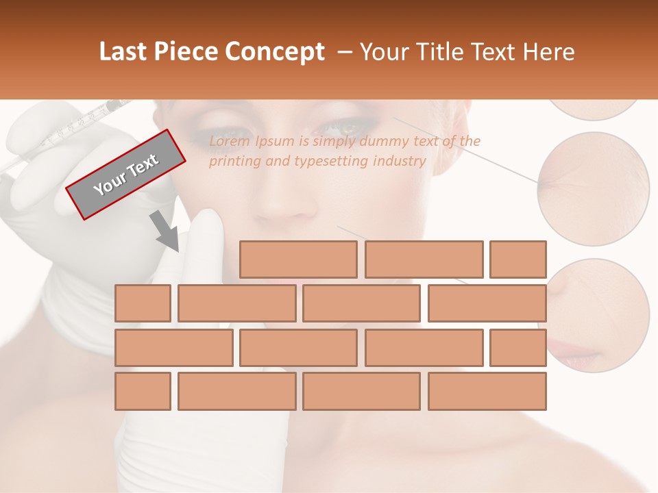 A Woman With A White Glove Holding A Sy In Her Hand PowerPoint Template