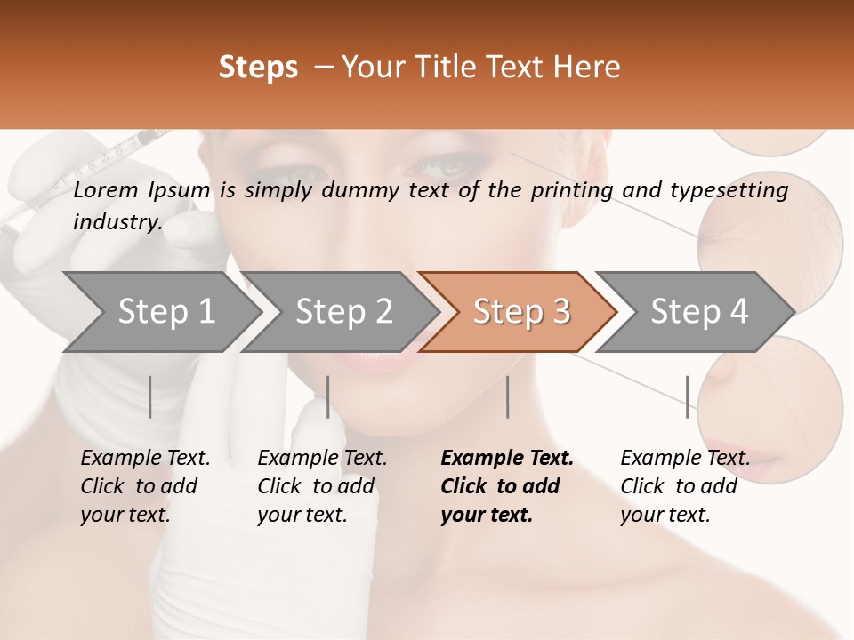 A Woman With A White Glove Holding A Sy In Her Hand PowerPoint Template