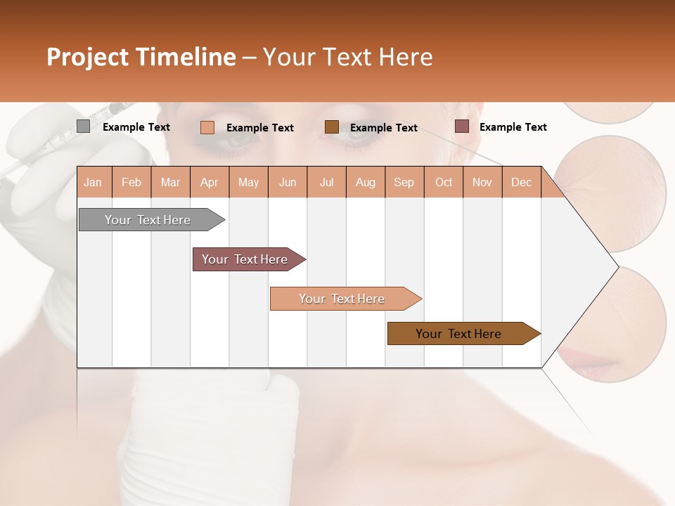 A Woman With A White Glove Holding A Sy In Her Hand PowerPoint Template