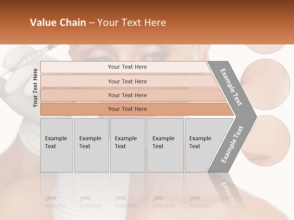 A Woman With A White Glove Holding A Sy In Her Hand PowerPoint Template