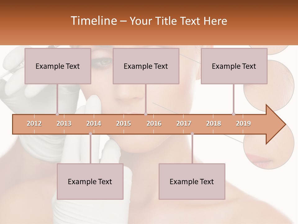 A Woman With A White Glove Holding A Sy In Her Hand PowerPoint Template