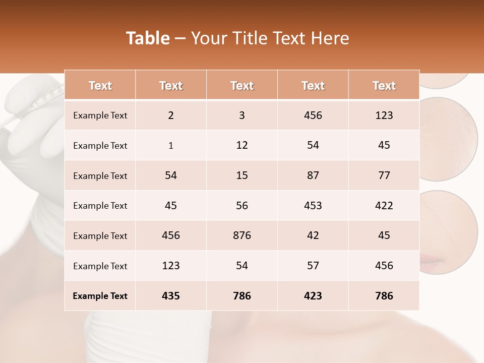 A Woman With A White Glove Holding A Sy In Her Hand PowerPoint Template