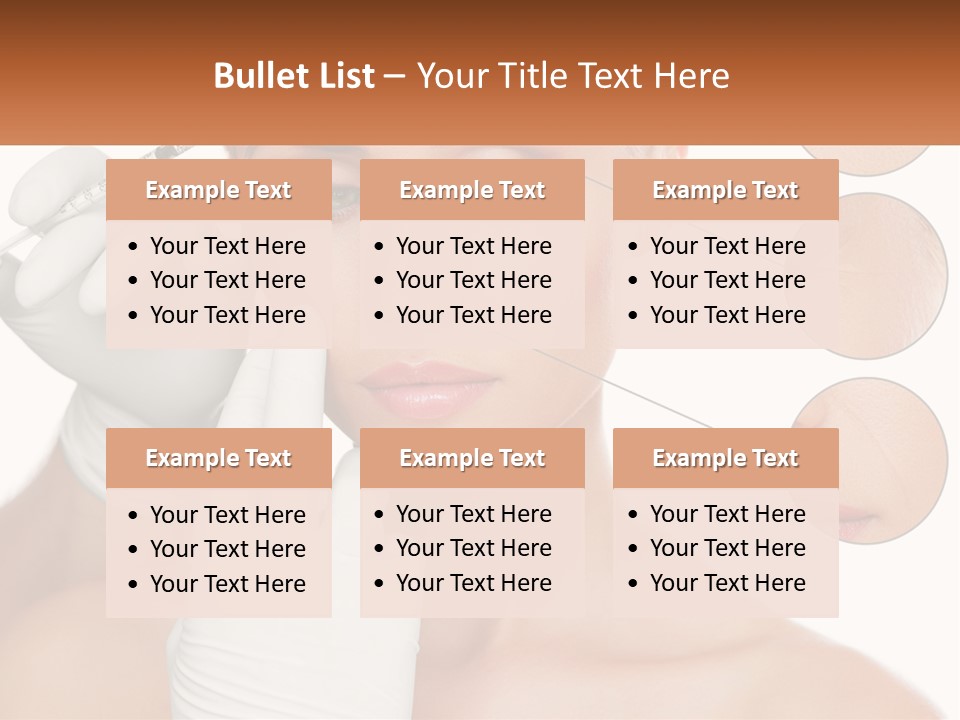 A Woman With A White Glove Holding A Sy In Her Hand PowerPoint Template