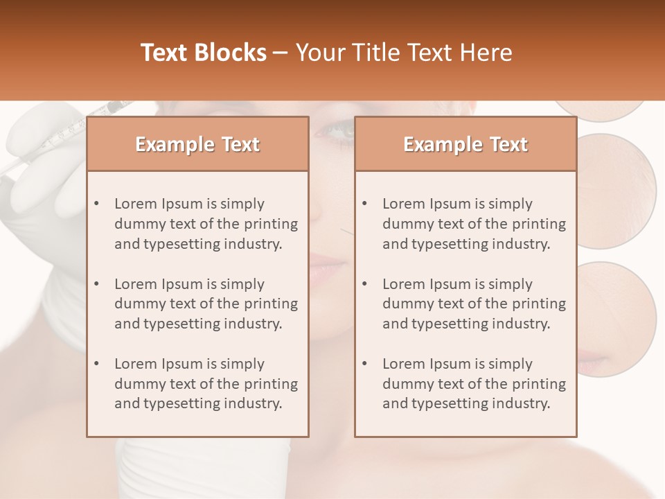 A Woman With A White Glove Holding A Sy In Her Hand PowerPoint Template