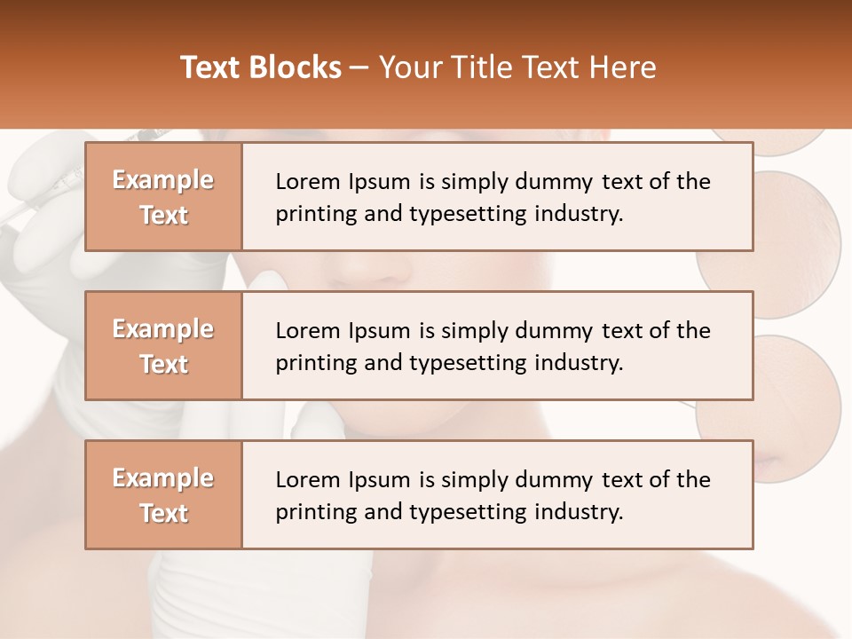 A Woman With A White Glove Holding A Sy In Her Hand PowerPoint Template