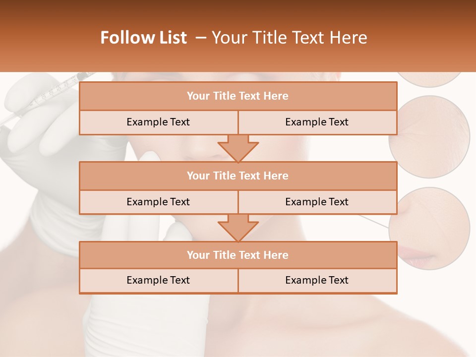 A Woman With A White Glove Holding A Sy In Her Hand PowerPoint Template