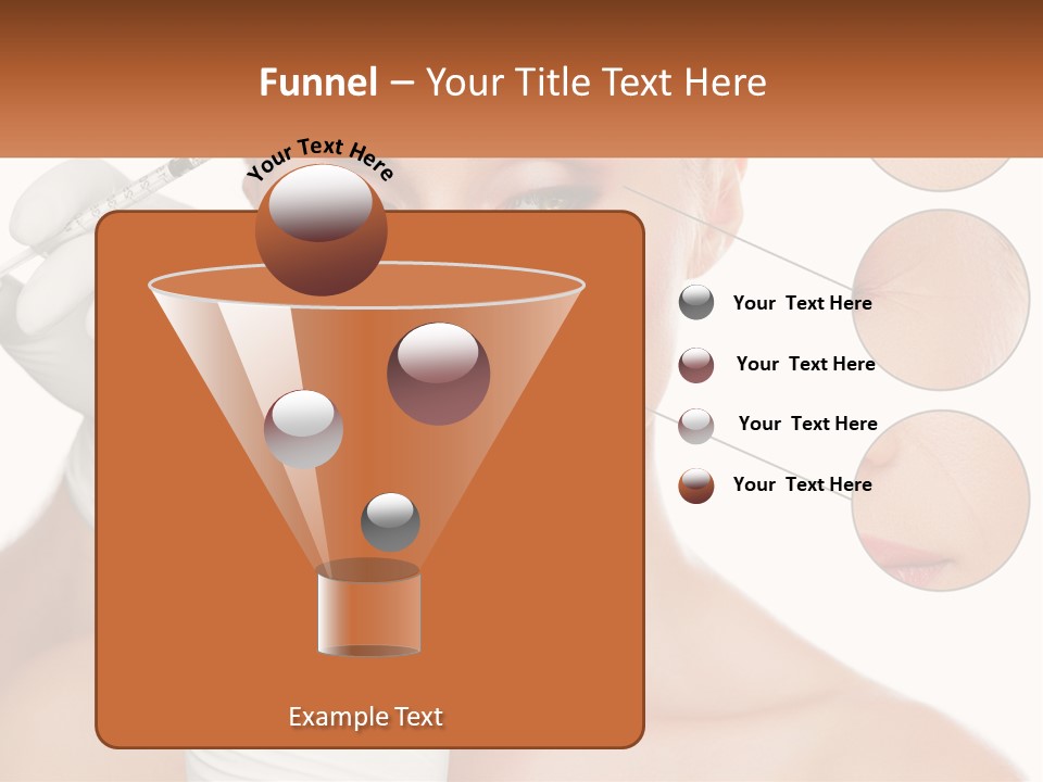 A Woman With A White Glove Holding A Sy In Her Hand PowerPoint Template