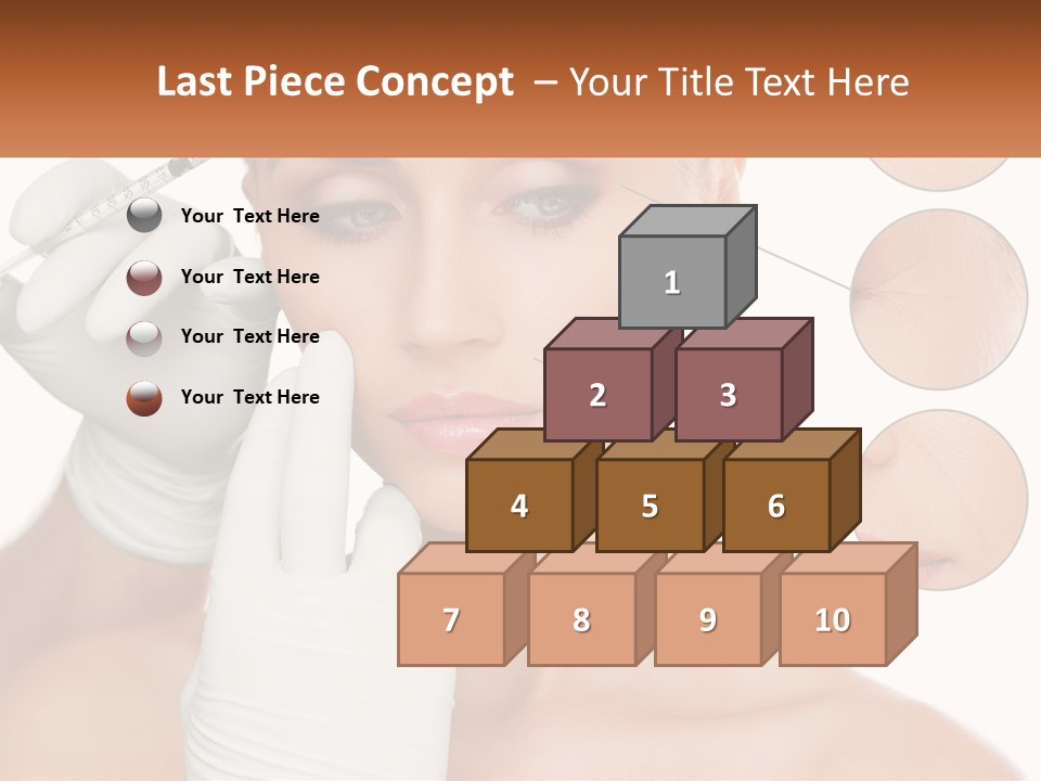 A Woman With A White Glove Holding A Sy In Her Hand PowerPoint Template