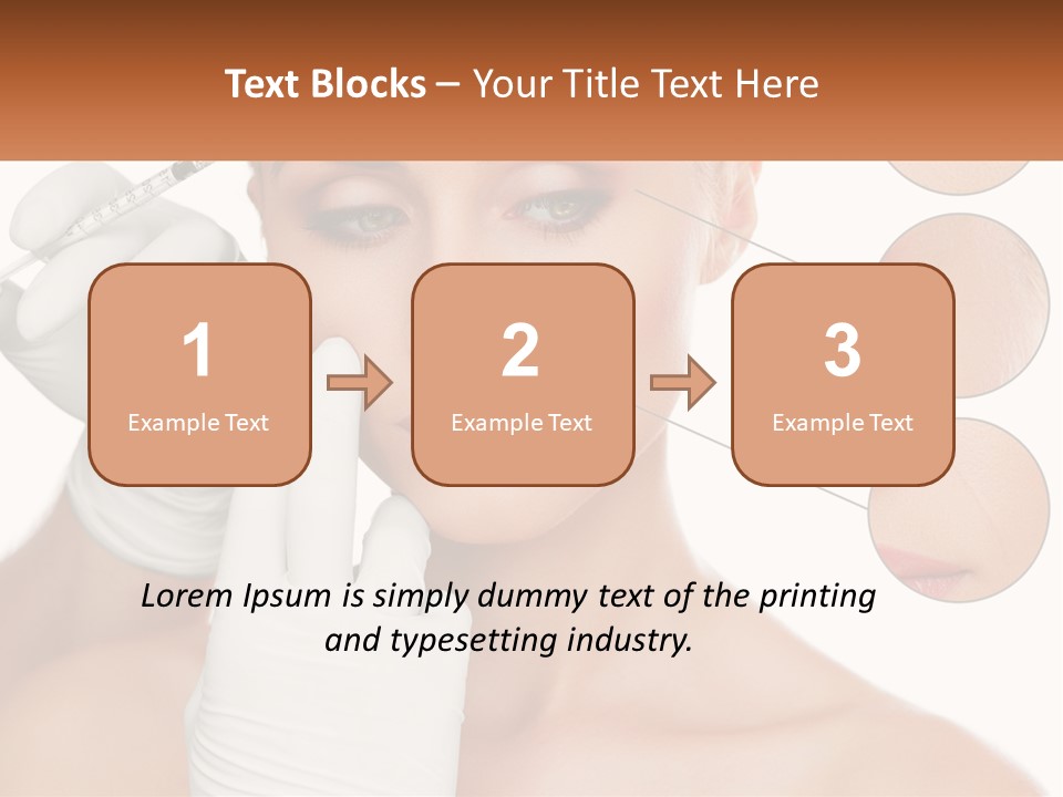 A Woman With A White Glove Holding A Sy In Her Hand PowerPoint Template