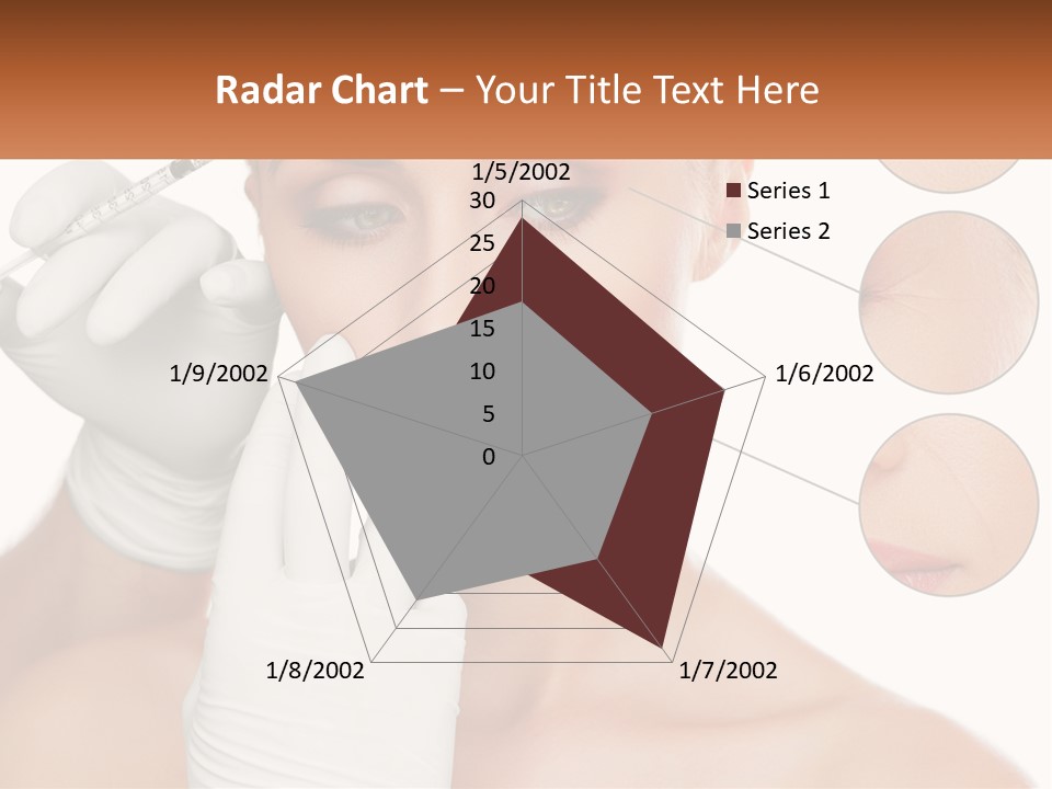 A Woman With A White Glove Holding A Sy In Her Hand PowerPoint Template